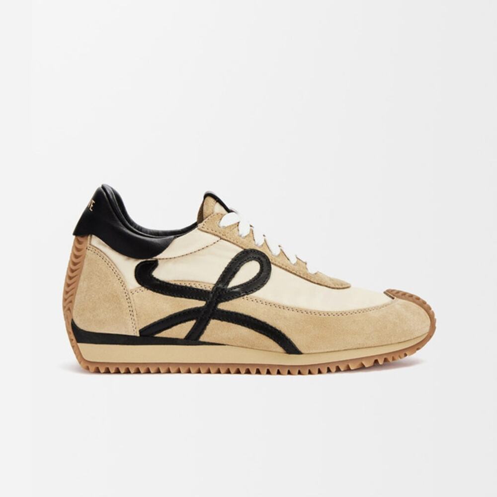 Loewe Flow Runner 2.0 in Nylon & Suede Gold Black 40 10 9